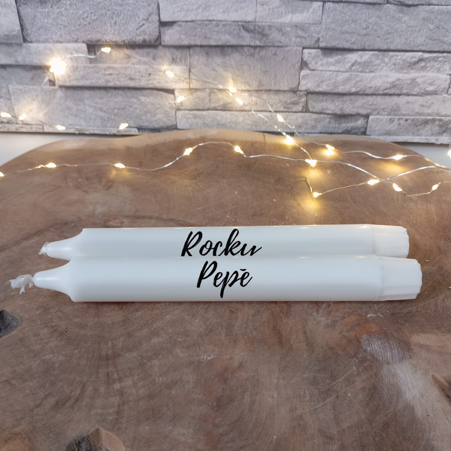 Kerze mit Tiername – Bild 3