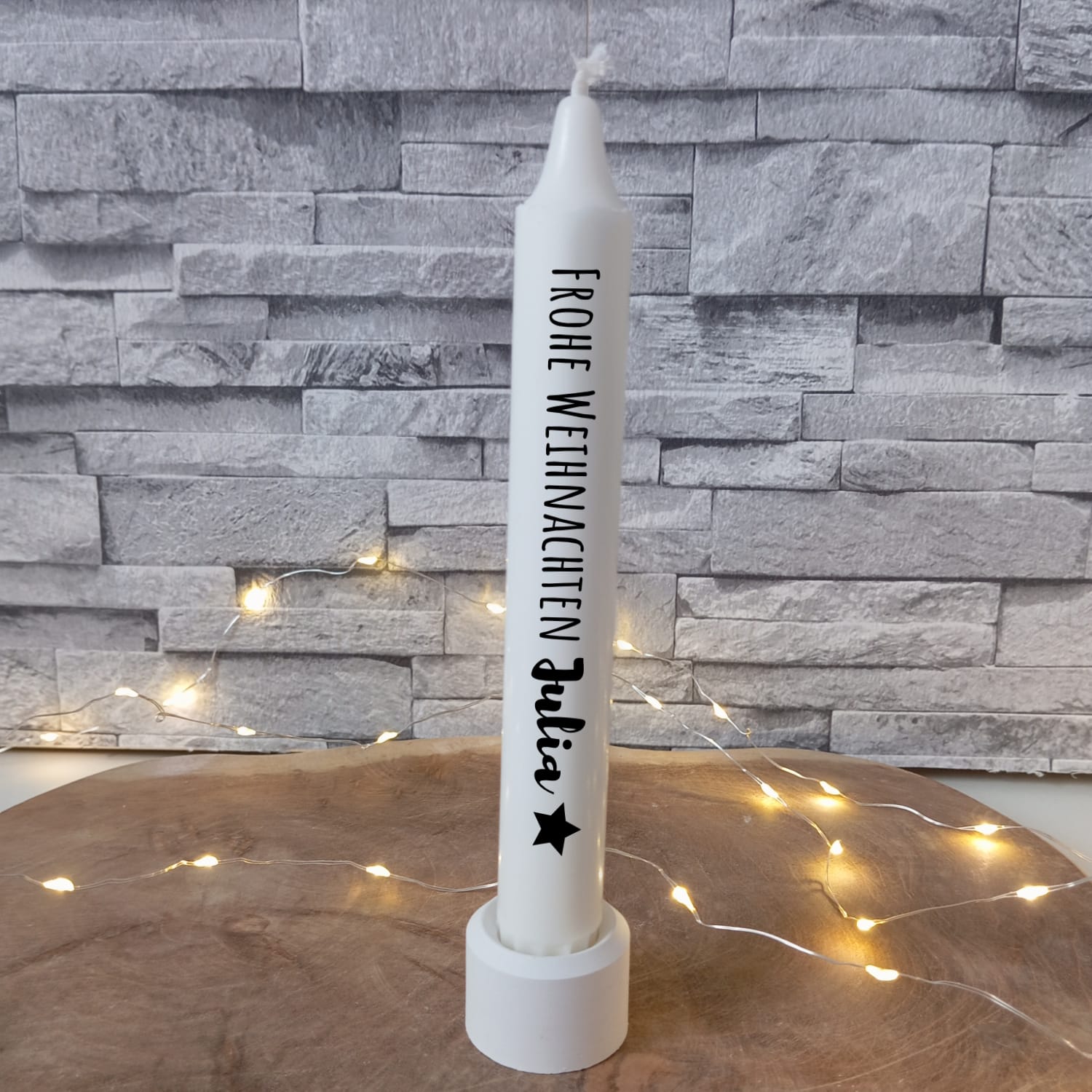Weihnachtskerze mit Name – Bild 2