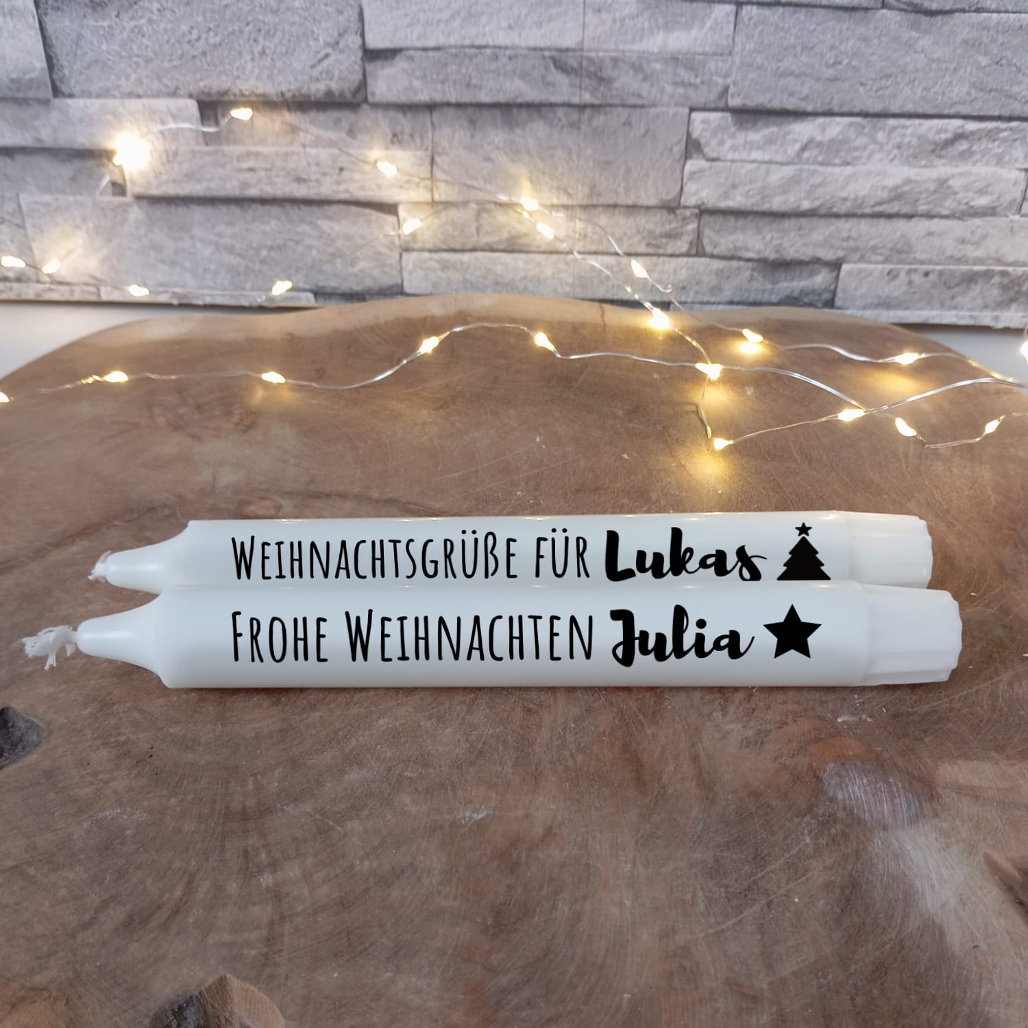 Weihnachtskerze mit Name – Bild 4