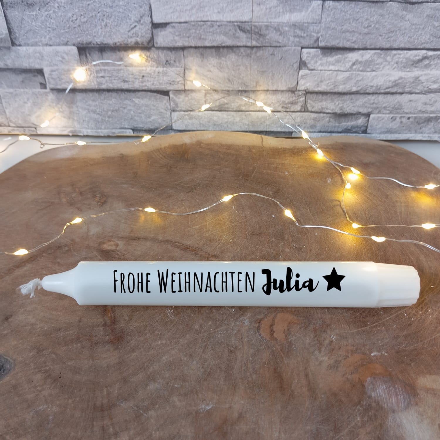 Weihnachtskerze mit Name – Bild 3