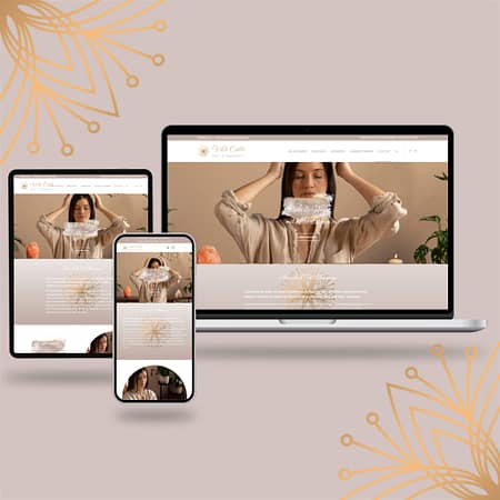 One Pager Vorlage - Spirituelles Webdesign für Coaches