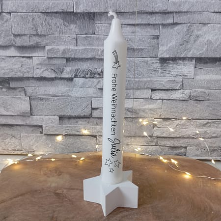 Weihnachtskerzen Name