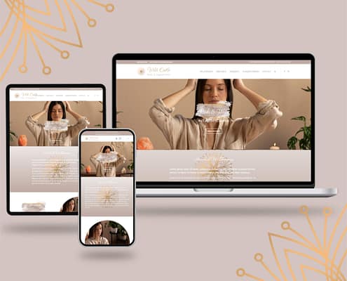 One Pager Vorlage - Spirituelles Webdesign für Coaches