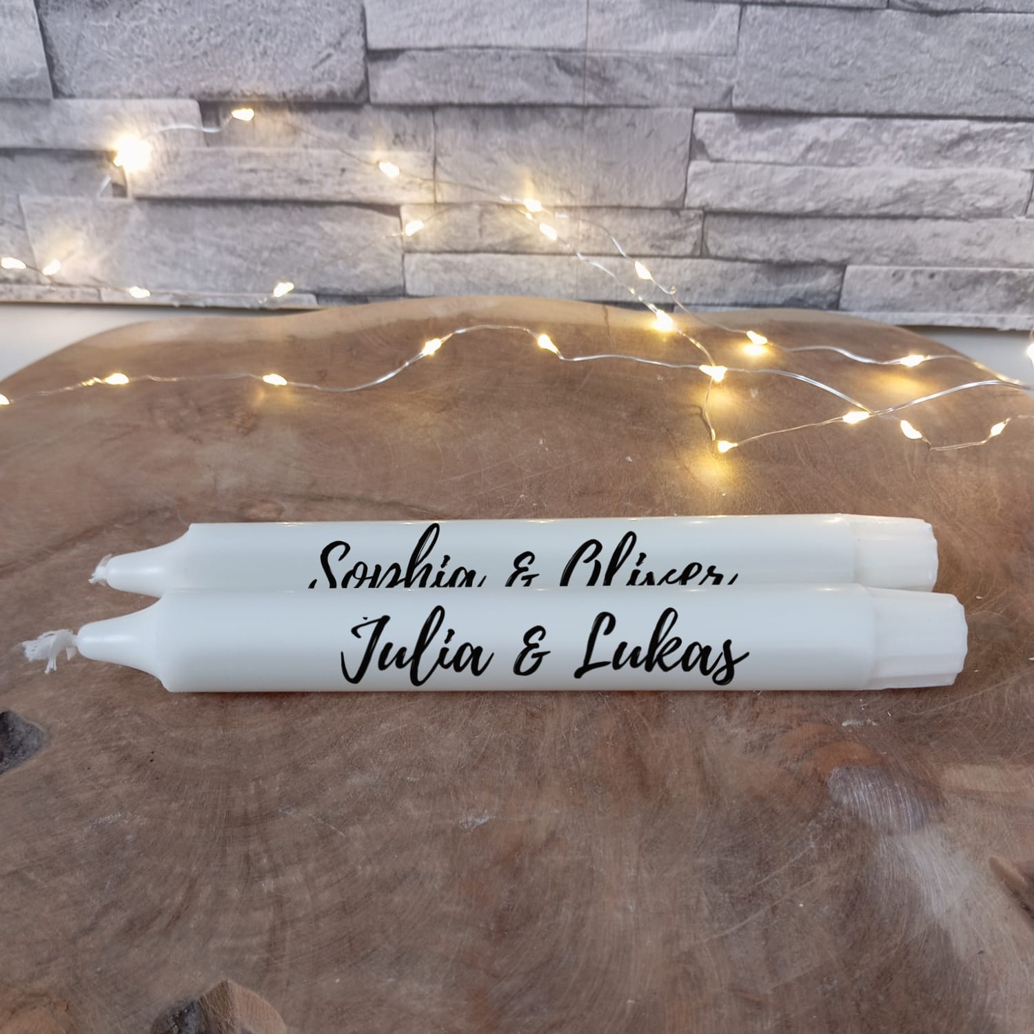 Hochzeitskerzen mit Namen – Bild 4
